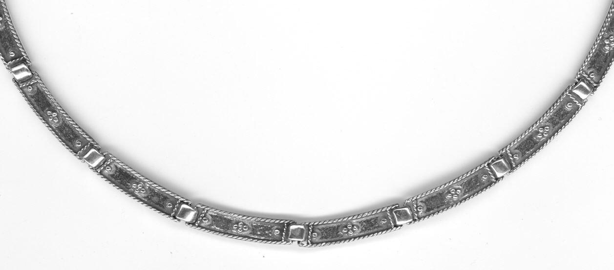 Greek Traditional Sterling Silver Necklace (PE-67)