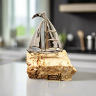 Handmade sailboat in sterling silver Nautical Decor (A-33-30)