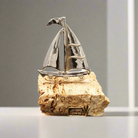 Handmade sailboat in sterling silver Nautical Decor (A-33-30)