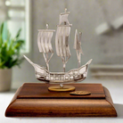 Handmade sailboat in sterling silver Nautical Decor (A-38-31)