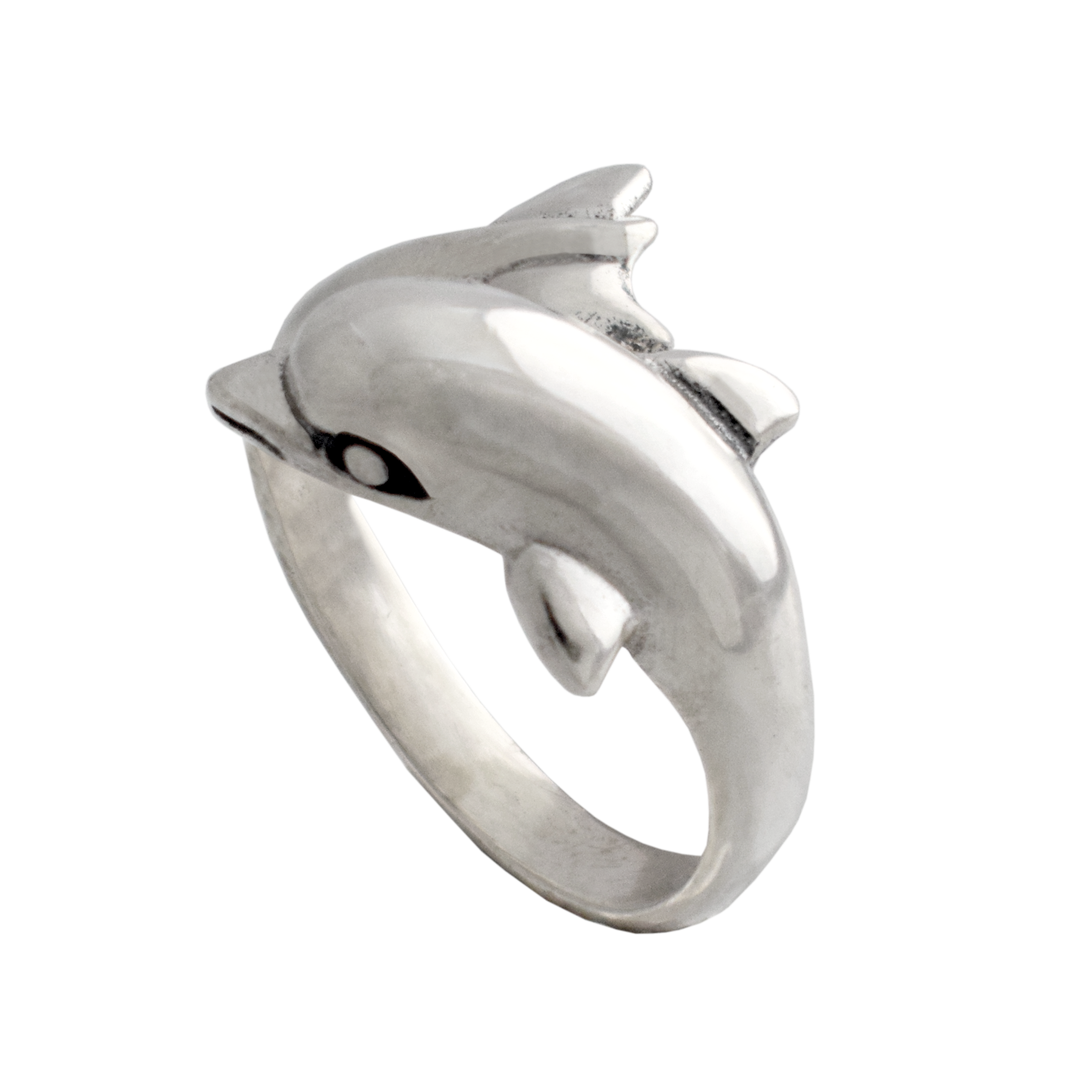 Minoan Dolphins Ring in Sterling Silver (DT-83)