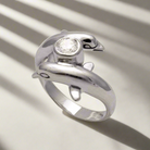 Minoan Dolphins Ring in Sterling Silver (DT-85)