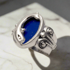 Minoan Dolphins Ring in Sterling Silver (DT-87)