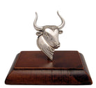 Minotaur of Knossos Figurine in sterling silver on wooden support (K-70.1)