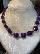 Necklace in 18k Gold with Amethyst (DV PE-47)