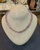 Necklace in 18k Gold with Amethyst