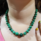 Necklaces with Malachite stones and gold 185k elements