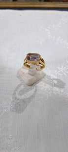 Ring in 18k Gold with Amethyst (B-46)