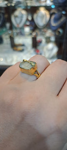 Ring in 18k Gold with Aquamarine (B-39)