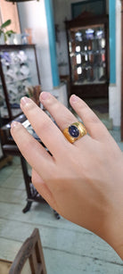 Ring in 18k Gold with Iolite (B-36)