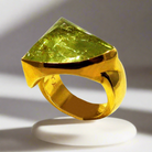 Ring in 18k Gold with Yellow Topaz stone 22.5 c. (B-67)