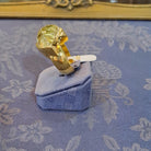 Ring in 18k Gold with Yellow Topaz stone 22.5 c. (B-67)