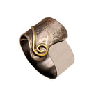 Ring in Sterling Silver with Decorative Black Patina (Oxidation) (DM-37)