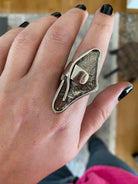 Ring in Sterling Silver with Decorative Black Patina (Oxidation) (DM-39)