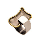 Ring in Sterling Silver with Decorative Black Patina (Oxidation) (DM-42)