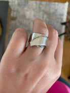 Ring in Sterling Silver with Decorative Black Patina (Oxidation) (DM-45)