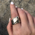 Ring in Sterling Silver with Decorative Black Patina (Oxidation) (DM-45)