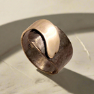 Ring in Sterling Silver with Decorative Black Patina (Oxidation) (DM-45)