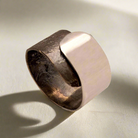 Ring in Sterling Silver with Decorative Black Patina (Oxidation) (DM-46)