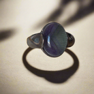 Ring in Sterling silver with Fluorite Stone (B-61)