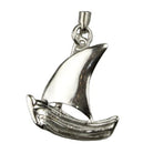 Sailboat Charm on plexiglass, silver charm with bronze leaves, home decor, gift idea, charm favors (PX-12)