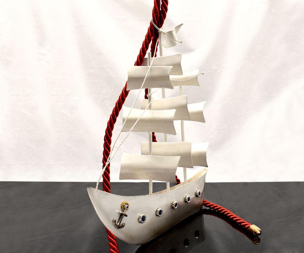 Sailboat - Decorative Sailboat, Home Decoration, Welcome Gift, Wall Hanger (XM-08)