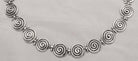 Spiral Necklace, sterling silver necklace, Greek necklace (PE-04)