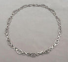 Spiral Necklace, sterling silver necklace, Greek necklace (PE-07)