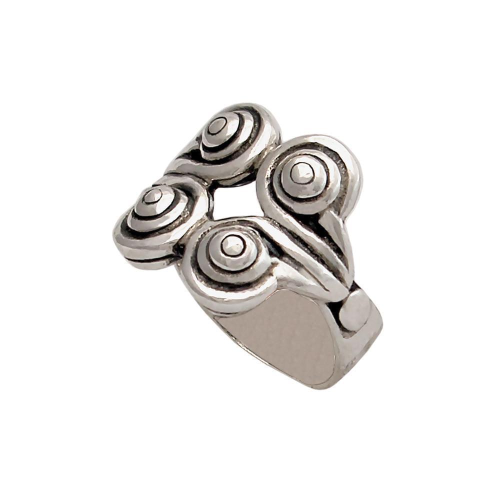 Spiral Ring in Sterling Silver, Spiral Ring, Silver Swirl