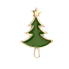 Sterling silver charm on Plexiglas - Christmas Tree charm - ELEFTHERIOU EL