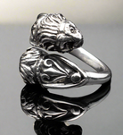 Two Headed Lion Ring, Ancient Greek Ring, Sterling Silver ring, Greek Jewelry